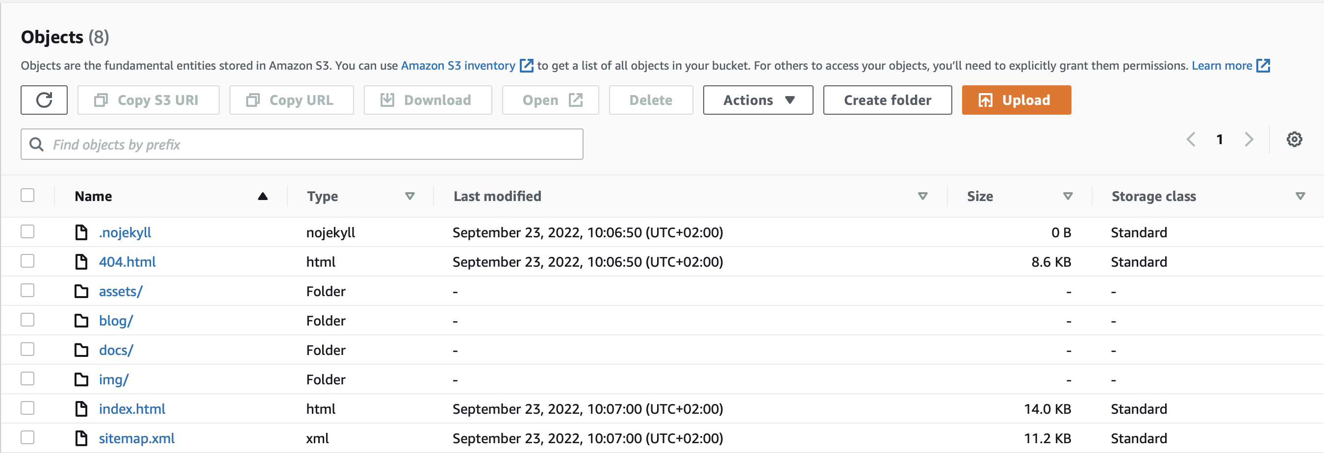 AWS S3 bucket